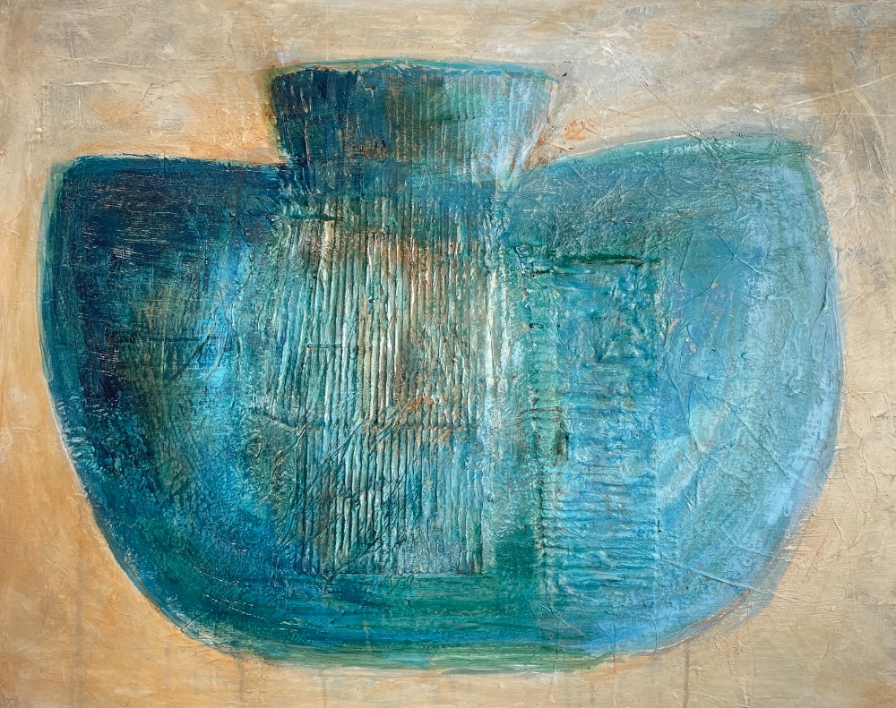 Prussian Blue Vase
